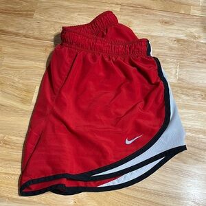 Nike Red and Black Sports Shorts